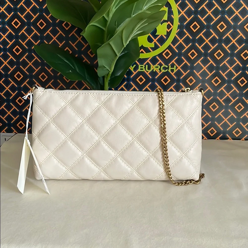 NWE, Tory Burch willa zip Cream Women's shoulder Bag brie